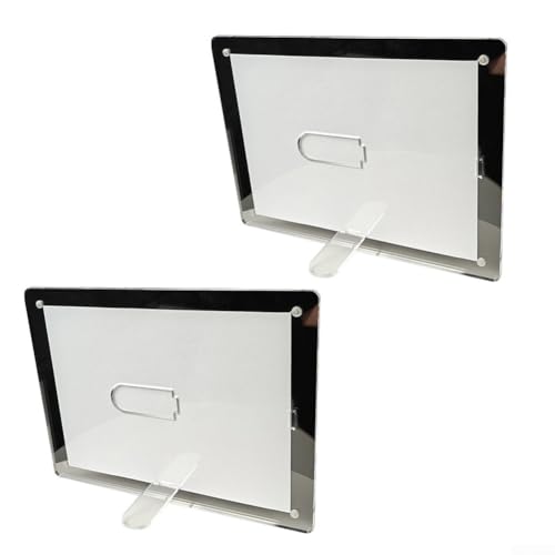 Transparenter Acryl-Bilderrahmen mit magnetischem Ständer, ermöglicht vertikale und horizontale Anzeige von Fotos und Dokumenten in verschiedenen Einstellungen (13 x 18 cm) von Startbuymore