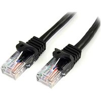 Com 2m schwarzes cat5e rj45 schnelles ethernet netzwerkkabel ohne haken - patch kabel snagless, lebenslange garantie - Startech von Startech