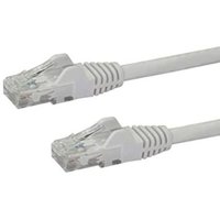 StarTech.com 0,5m White Cat6 / Cat 6 Snagless Ethernet Patch Cable 0,5 m - Netzwerkkabel - RJ-45 (M) bis RJ-45 (M) - 50cm - UTP - CAT 6 - geformt, von Startech