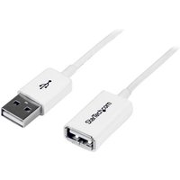 StarTech.com 1m USB 2.0 Verlängerungskabel A auf A - Stecker/Buchse - Weiß StarTech.com 1m USB 2.0 Verlängerungskabel A auf A - Stecker/Buchse - Weiß von Startech