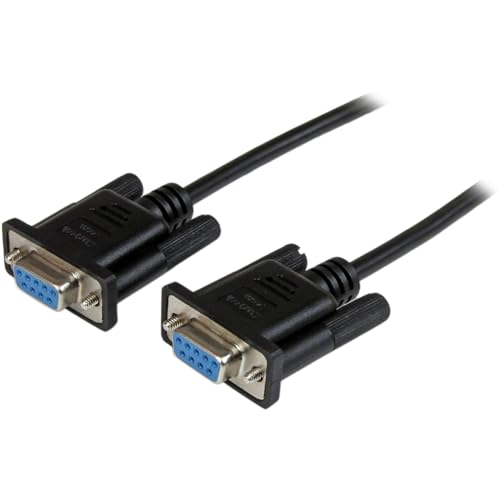 StarTech.com 2m DB9 RS232 Seriell Nullmodemkabel - Bu/Bu - 9-pin seriell Null-Modem Anschlusskabel - Schwarz StarTech.com 2m DB9 RS232 Seriell Nullmodemkabel - Bu/Bu - 9-pin seriell Null-Modem Anschlusskabel - Schwarz von StarTech