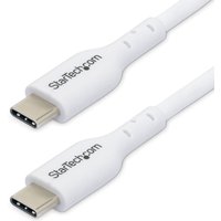 StarTech.com 2m USB-C-Ladekabel, Laden und Synchronisieren, 60W (3A) Power Delivery, USB 2.0 Laptop-Ladekabel, Weiß - USB C Ladekabel von Startech