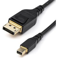 StarTech.com 2m VESA-zertifiziertes Mini DisplayPort auf DisplayPort 1.4 Kabel - 8K 60Hz HBR3 HDR - Super UHD mDP auf DP 1.4 Kabel - Slim (34 AWG) von Startech