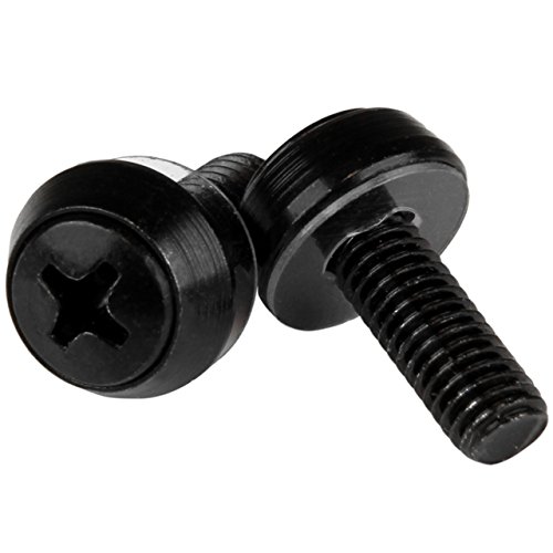 StarTech.com M6 x 12mm - Montageschrauben - 100er Pack - M6 Schrauben für Server Rack und Serverschrank von StarTech