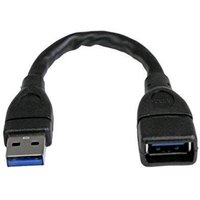 StarTech.com USB 3.0 Verlängerungskabel 15cm - Stecker/ Buchse - Schwarz StarTech.com USB 3.0 Verlängerungskabel 15cm - Stecker/ Buchse - Schwarz von Startech