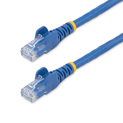 StarTech. com N6PATCH1BL10PK CAT6-Ethernet-Kabel, ETL-verifiziert, blaues CAT6-Patchkabel, snagless-RJ45-Stecker, 24 AWG Kupferdraht, UTP-Ethernet-Kabel, 0,3 m, 10 Stück von StarTech