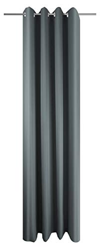 Startex Ösenschal Vorhang Anthrazit Uni Blickdicht Lichtdurchlässig HxB 245x145 cm - Dekoschal Gardine Dunkelgrau Startex Ösenschal Vorhang Anthrazit Uni Blickdicht Lichtdurchlässig HxB 245x145 cm - Dekoschal Gardine Dunkelgrau von Startex