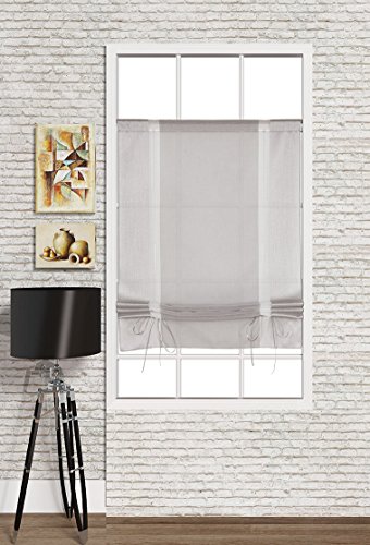 Startex Raffrollo, Polyester, Grau, 60 x 135 cm von Startex