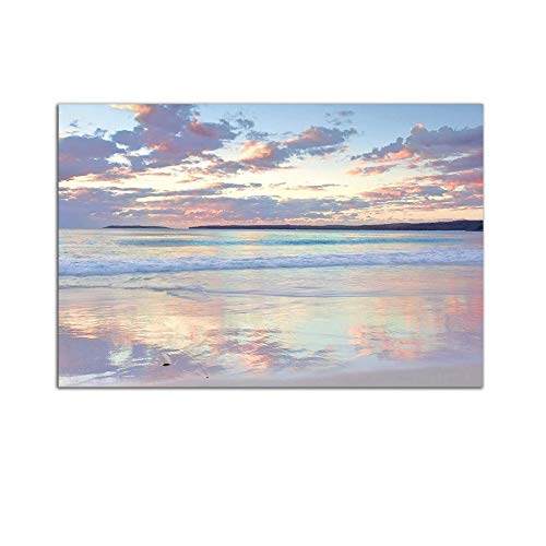 Startonight Bild auf Acrylglas - Ruhiger Strand - Abstrakte Modernes Acrylglasbild - Deko Glas 60 x 90 cm von Startonight
