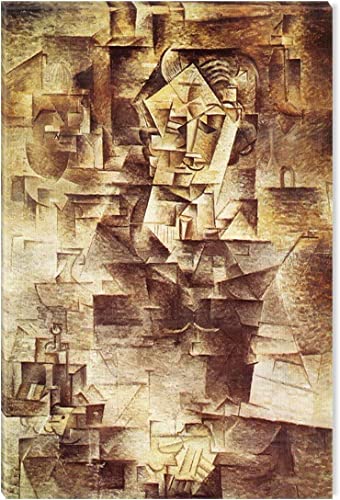Startonight Bilder Picasso-Porträt von Daniel Henry Kahnweiler Reproduktion - Leinwandbilder Moderne Kunst - Abstrakte Wanddeko Kunstdrucke, Wandbilder XXL Wohnzimmer Groß Wand Bild 80 x 120 cm von Startonight