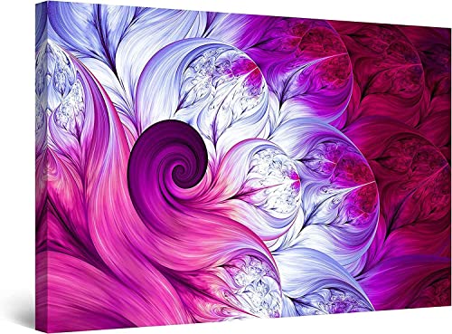 Startonight Bilder Rotes Weißes Licht - Leinwandbilder Moderne Kunst - Abstrakte Wanddeko Kunstdrucke, Wandbilder XXL Wohnzimmer Groß Wand Bild 80 x 120 cm, Tag Nacht Effekt, Elegante von Startonight