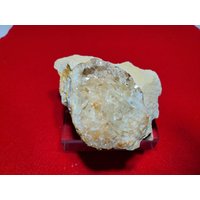Calcit Kristalle Gefüttert Geode Halb von Starwalkervintage