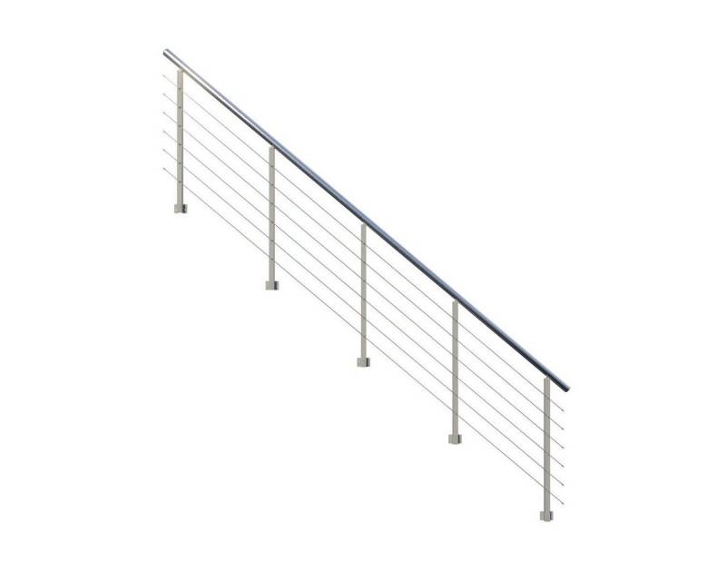 Starwood Treppengeländer Metallgeländer Flex-Seitenmontage (an Wange/Treppe)-15 Stufen von Starwood