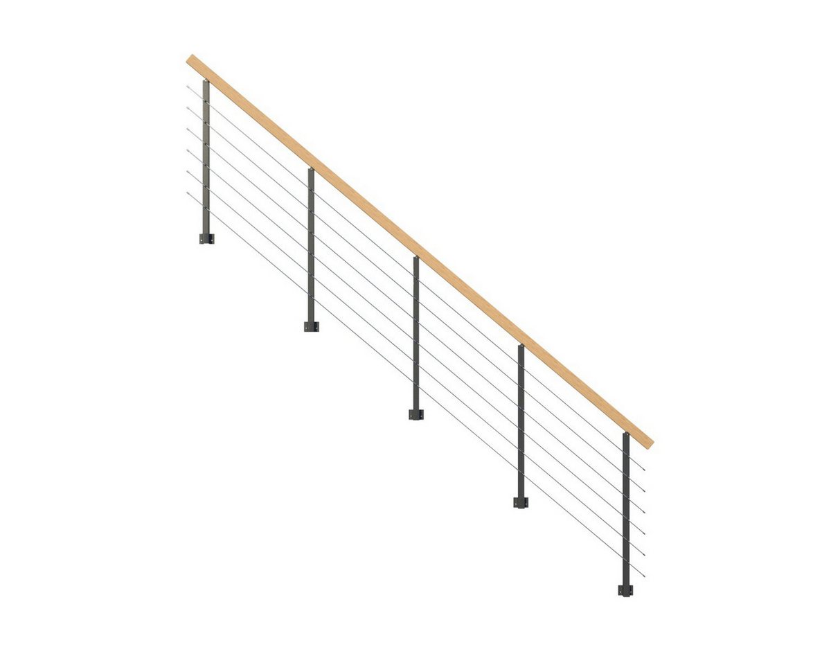 Starwood Treppengeländer Treppengeländer Modell Kos - für Stahltreppe-15 Starwood Treppengeländer Treppengeländer Modell Kos - für Stahltreppe-15 von Starwood