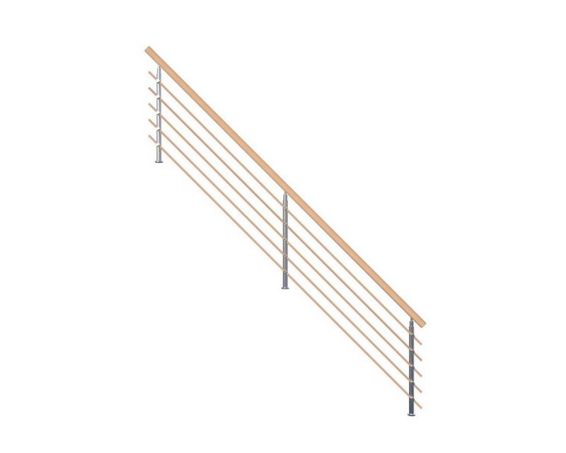 Starwood Treppengeländer Treppengeländer Modell Lindos (Buche) gerade-Designgeländer von Starwood