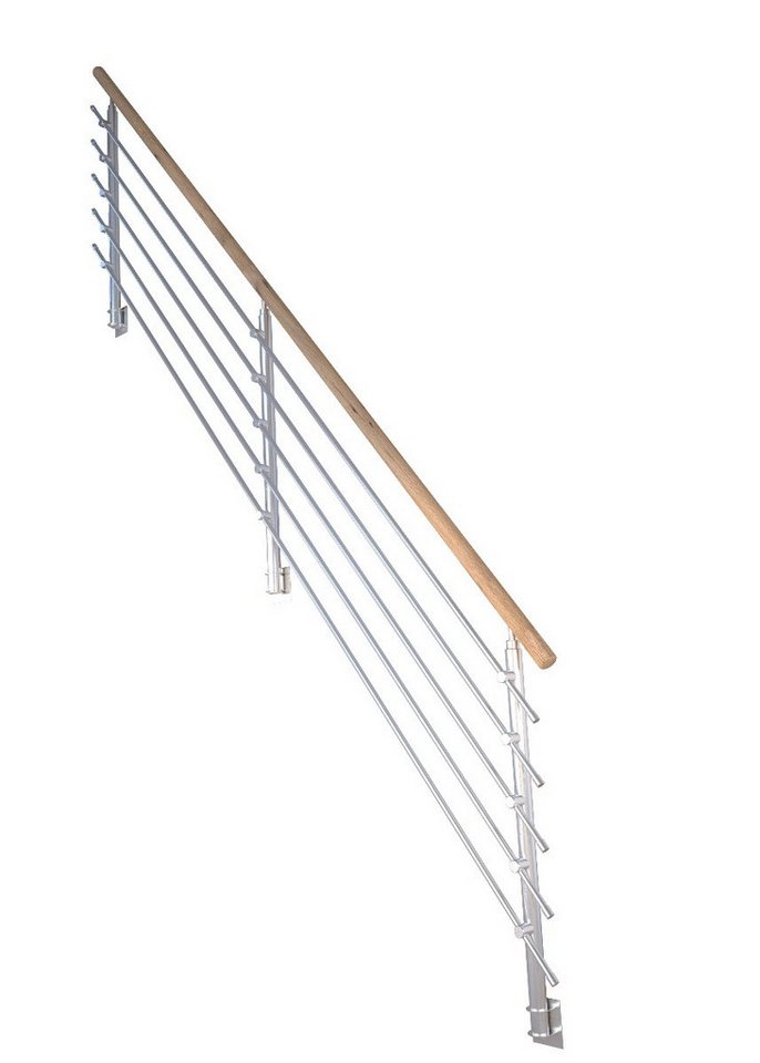 Starwood Treppengeländer Treppengeländer Modell Rhodos 1/4 Gewendelt Eiche-Holzgeländer-Rechts von Starwood