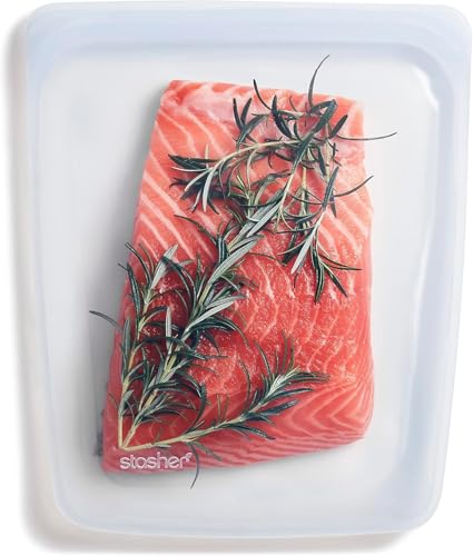 Stasher Silikonbeutel für Lebensmittel, Half Gallon (transparent) | wiederverwendbare Gefrierbeutel | abwaschbarer Zip Beutel | 24,1 x 27,3 x 1,3 cm / 1,8 L Stasher Silikonbeutel für Lebensmittel, Half Gallon (transparent) | wiederverwendbare Gefrierbeutel | abwaschbarer Zip Beutel | 24,1 x 27,3 x 1,3 cm / 1,8 L von stasher