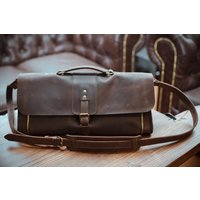 Leder Werkzeugtasche Professionelle Tasche Friseur Geschenk, Werkzeug Aufbewahrungstasche, Geschenk Personalisiert, Braune Werkzeugkiste von Stasukan