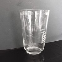 Karhula Finland Glas Vase 50Er Glasvase - Geätztes Bauer Glaswerke von StateAndMainVintage