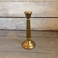 Messing Kerzenständer - Geriffelter Stiel Kerzenhalter Vintage von StateAndMainVintage