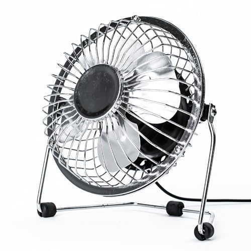 Status USB Tischventilator | 10,2 cm tragbarer Mini-Ventilator | Single Speed Kleiner Ventilator | Chrom | SUSBCRMFAN1PKB4 Status USB Tischventilator | 10,2 cm tragbarer Mini-Ventilator | Single Speed Kleiner Ventilator | Chrom | SUSBCRMFAN1PKB4 von Status