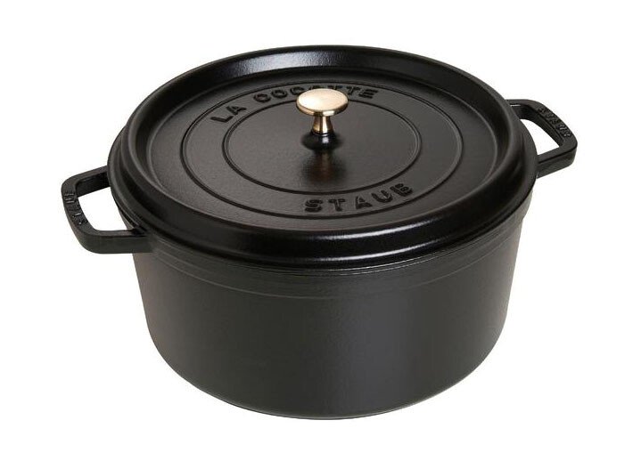 Cocotte 30 cm schwarz von Staub