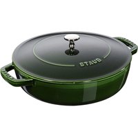 STAUB Gusseisen Bräter Chistera Tropfenstruktur im Deckel Rund 24 cm 2,5 L von Staub