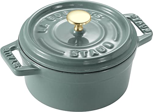 Staub, La Cocotte, Cocotte, 10cm, 0,25l, Eukalyptus, Gusseisen, rund, 1025315 von STAUB