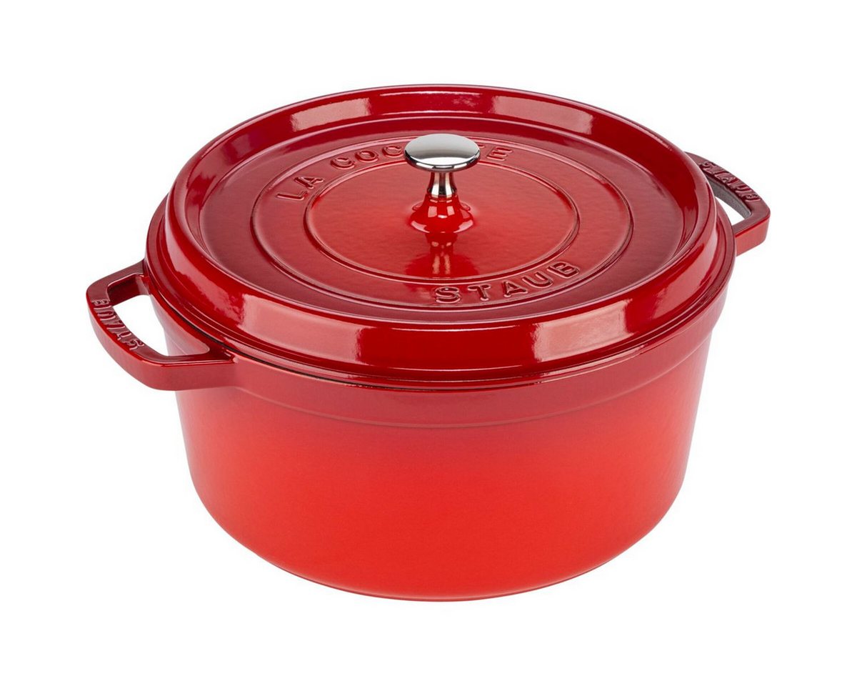 Staub Auflaufform La Cocotte 28cm rund, Kirsch-rot, Gusseisen Staub Auflaufform La Cocotte 28cm rund, Kirsch-rot, Gusseisen von Staub