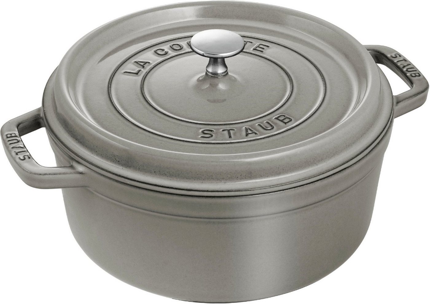 Staub Bräter Cocotte, Gusseisen (1-tlg), Gusseisen, rund, robust und langlebig, Induktion von Staub