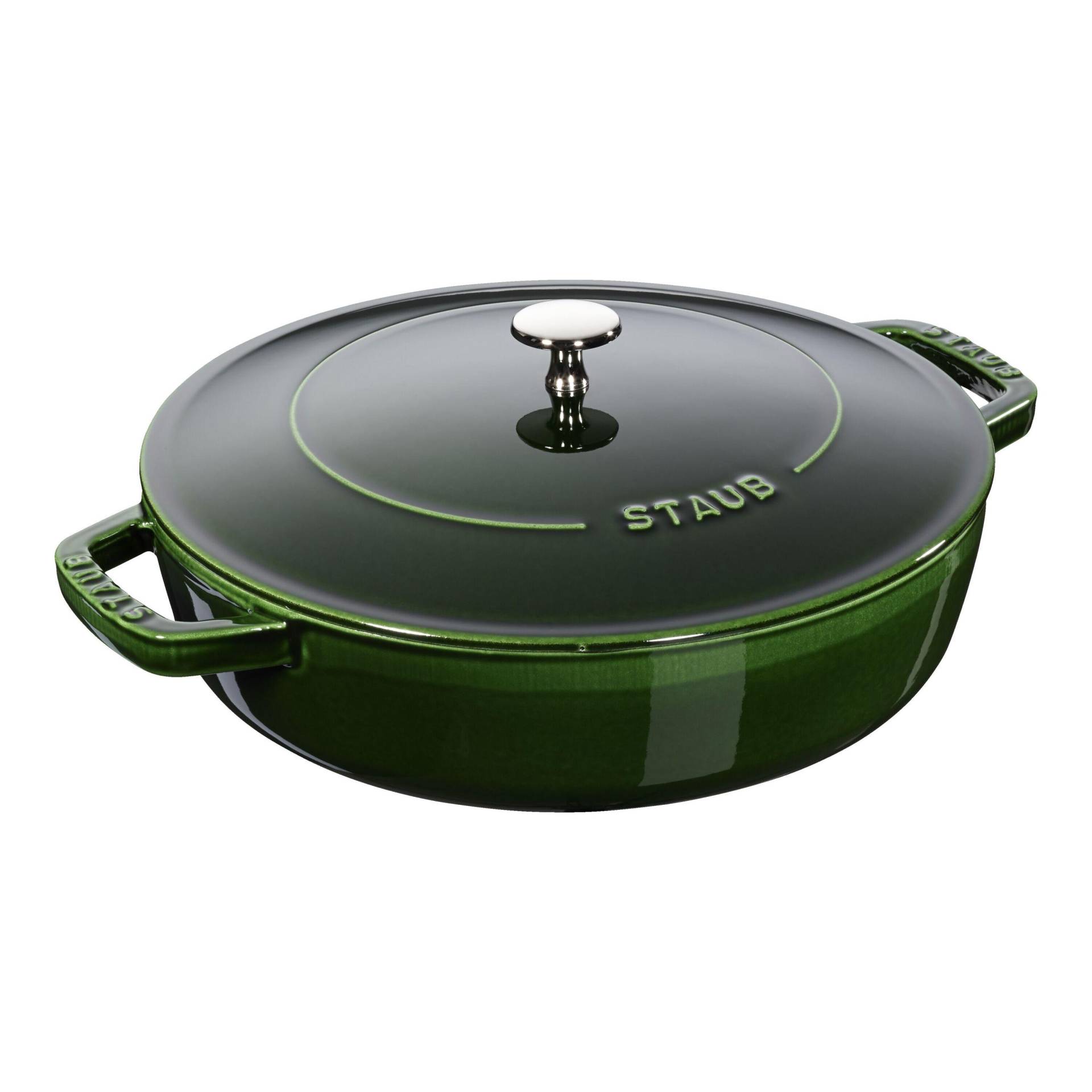 Staub Braisers Bräter mit Chistera Drop-Structure 24 cm, Gusseisen von Staub