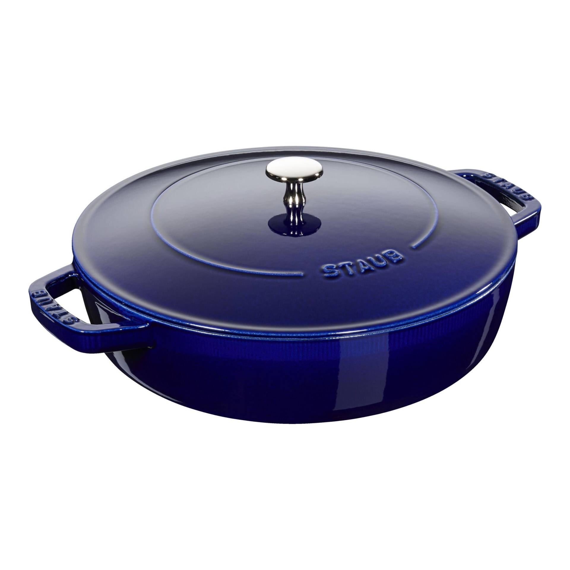 Staub Braisers Bräter mit Chistera Drop-Structure 28 cm, Gusseisen von Staub