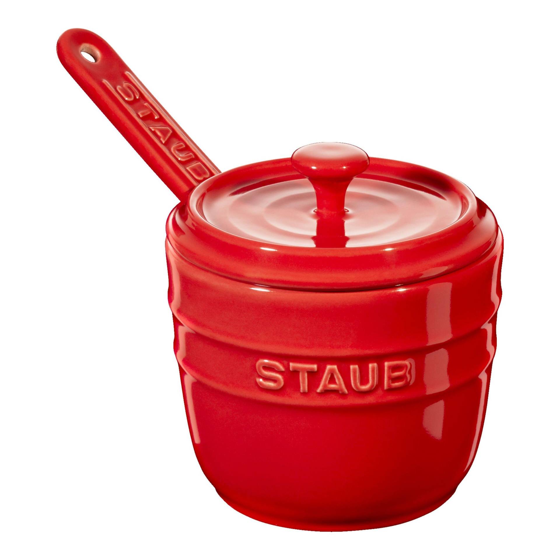 Staub Ceramique Zuckerdose 9 cm, Keramik, Kirsch-Rot von Staub