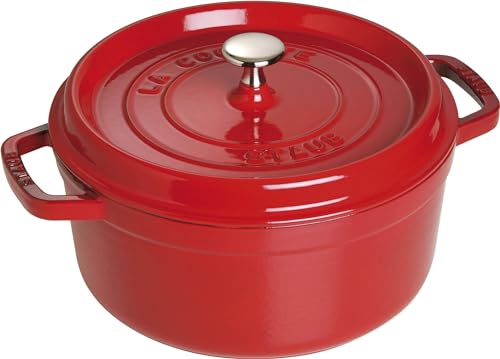 STAUB Gusseisen FR, rund, 24 cm, Kirschrot von STAUB