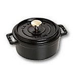 Staub Cocotte 12cm rund schwarz, Gusseisen von Staub