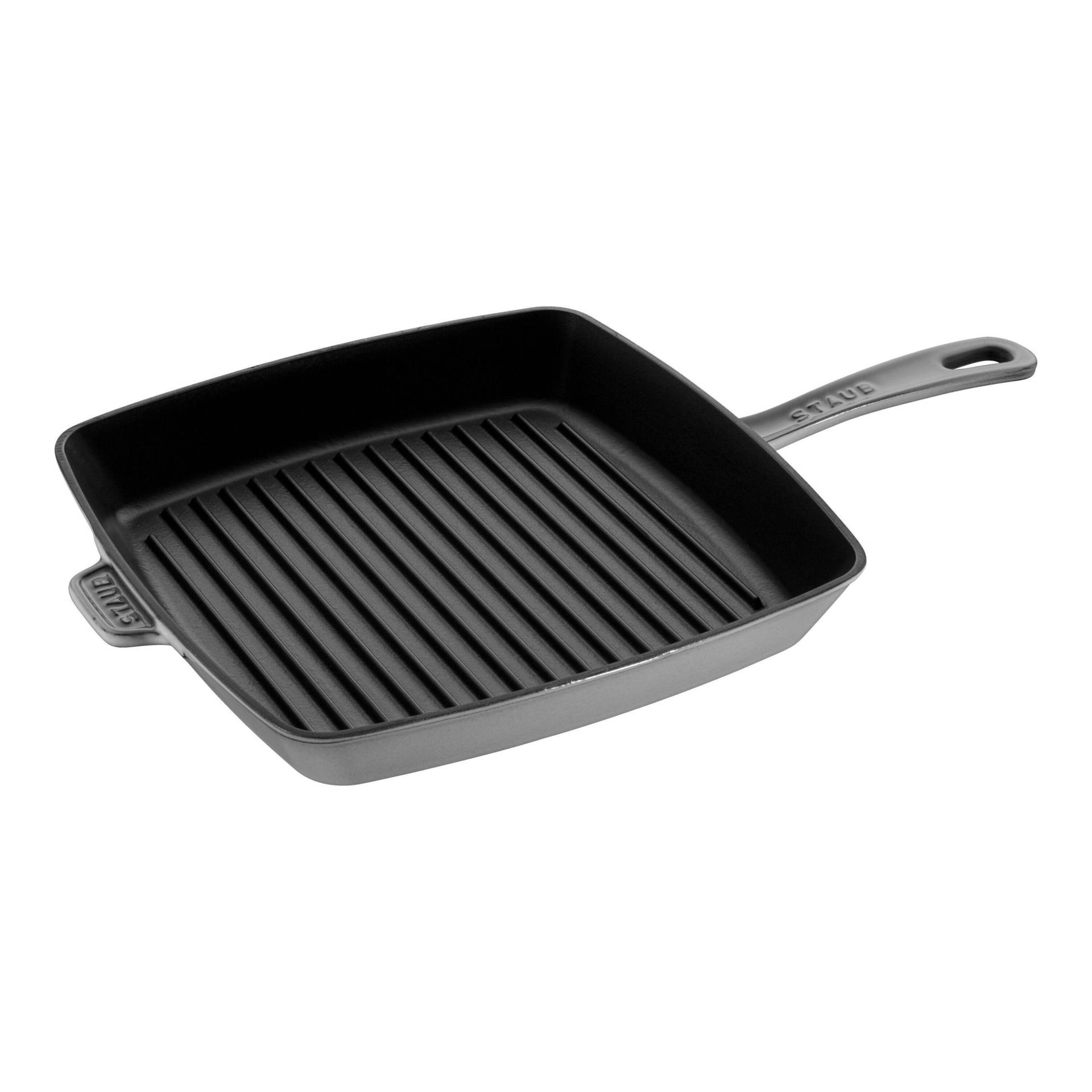 Staub Grill Pans American 30 cm, Gusseisen, Graphit-Grau von Staub