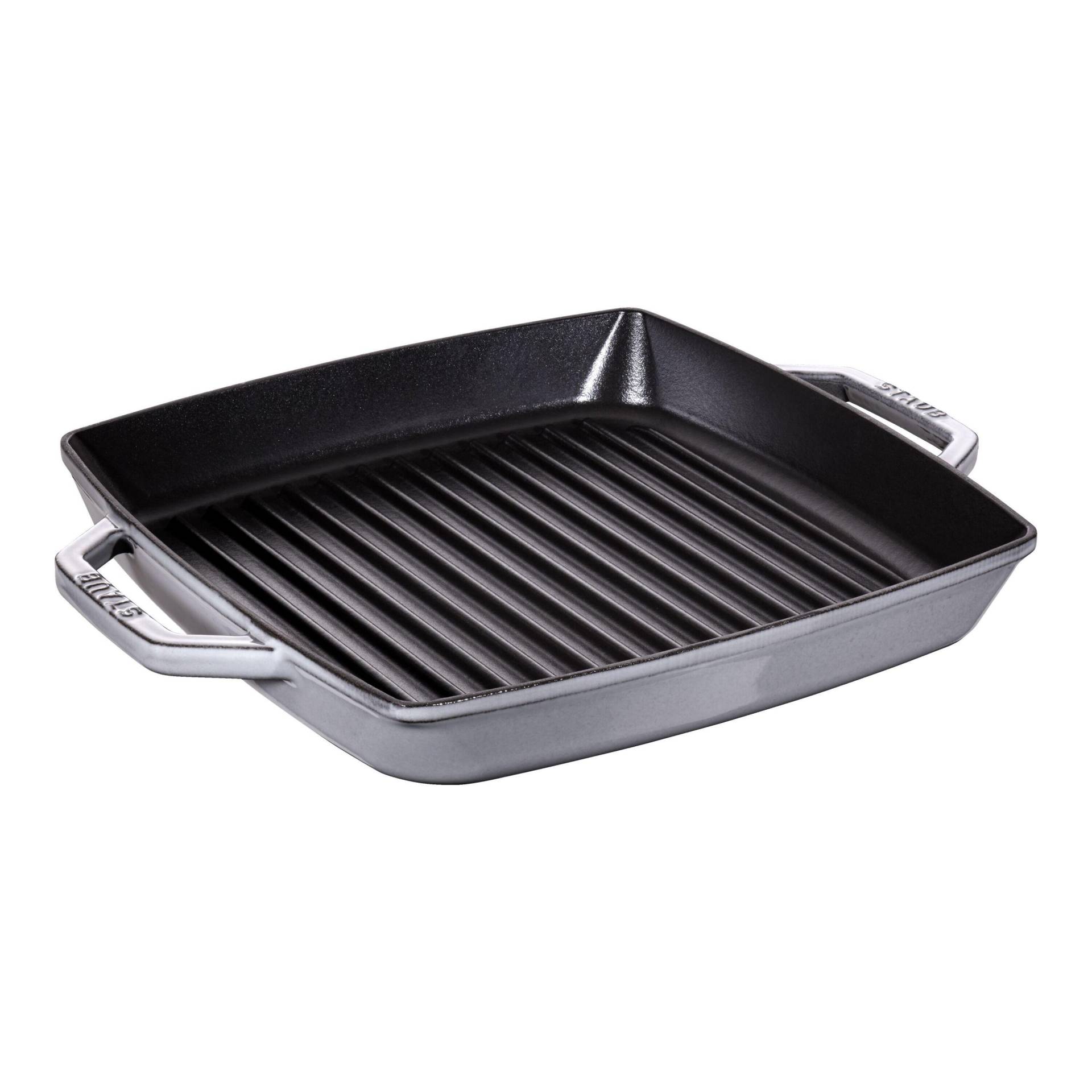 Staub Grill Pans Grillpfanne 28 cm, Gusseisen, Graphit-Grau von Staub