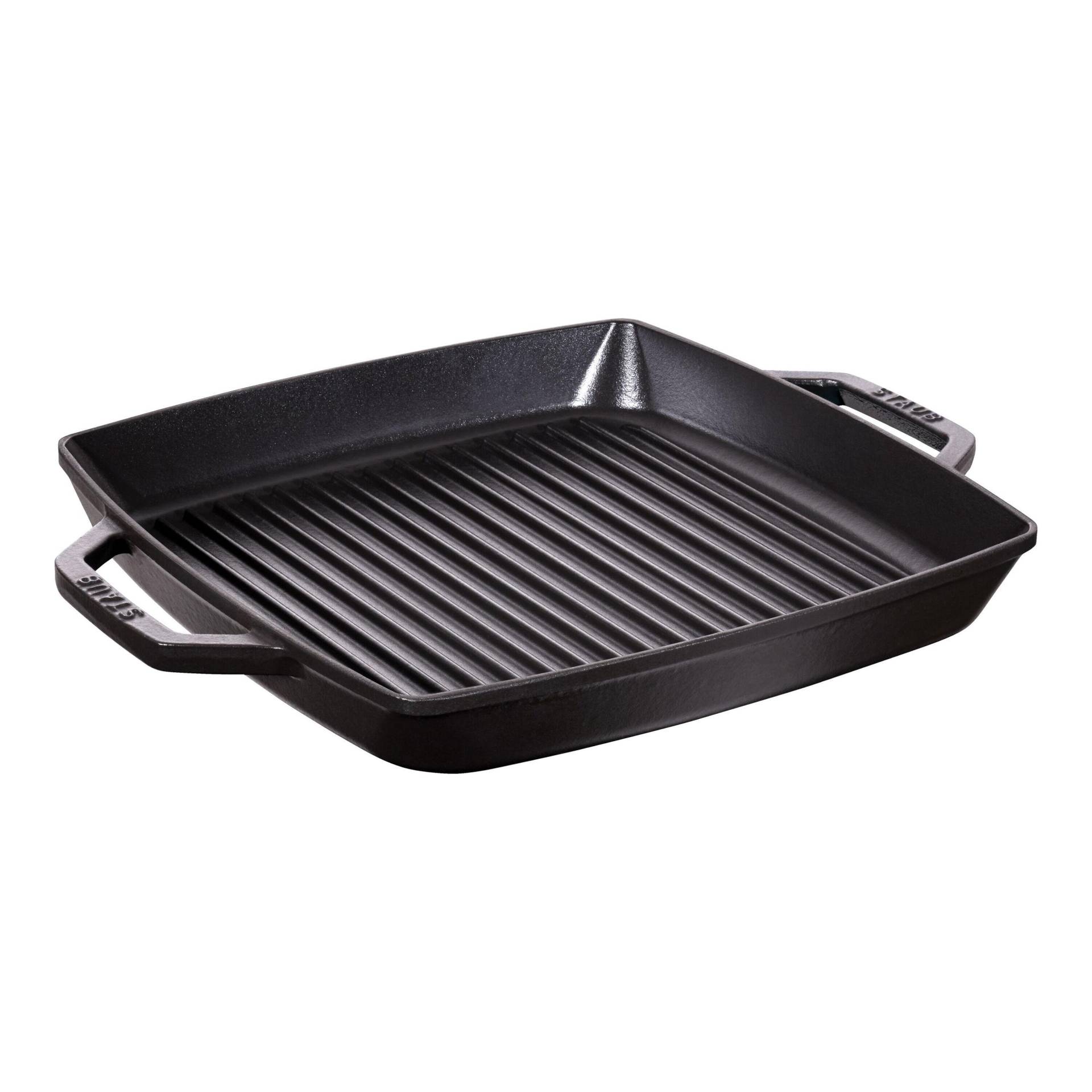 Staub Grill Pans Grillpfanne 33 cm, Gusseisen, Schwarz von Staub