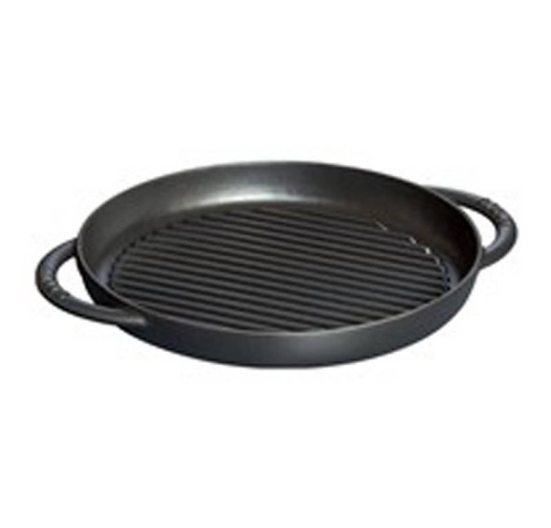 Staub Grillpfanne Staub Grill Pans Pure Grill, 23 cm rund Gusseisen Schwarz, (1-tlg) von Staub