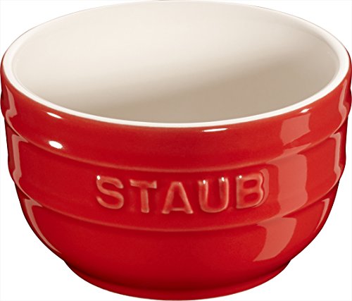 Staub Keramik Dessertschale Auflaufform Förmchen, rund, 6er Set Kupferrot 8 cm von STAUB