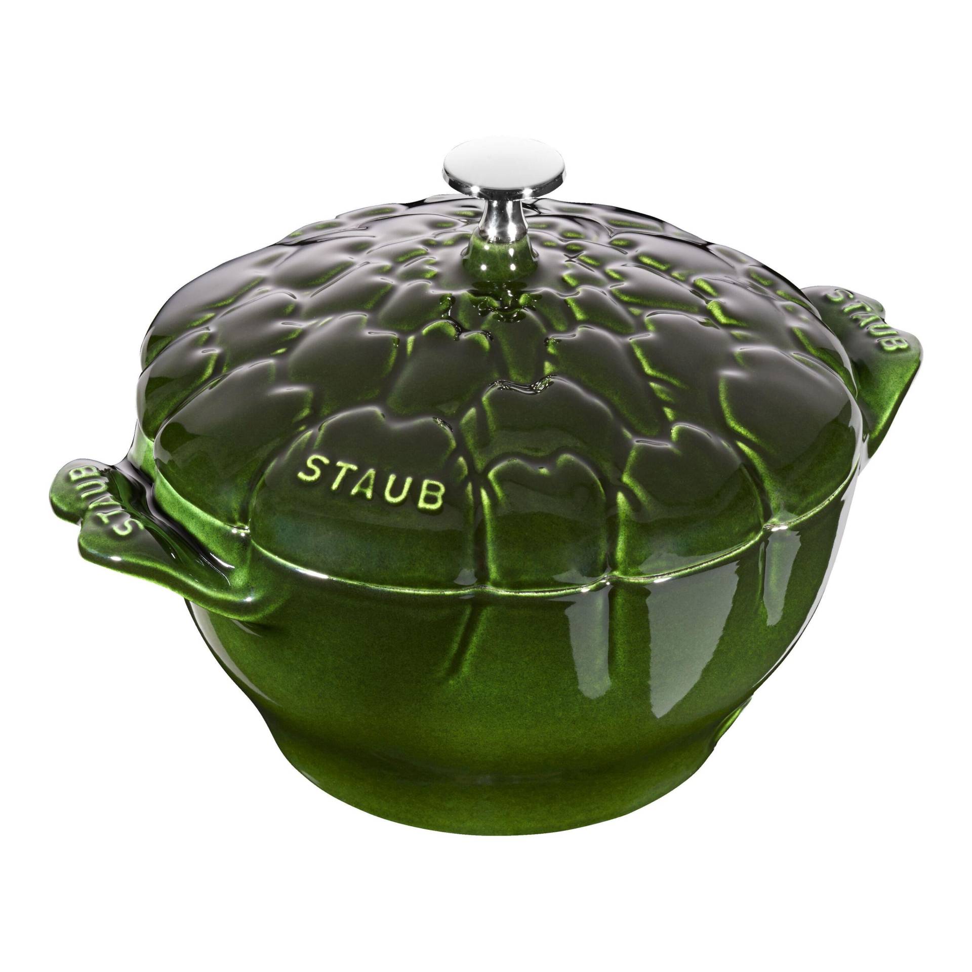 Staub La Cocotte 22 cm, Artischocke, Basilikum-Grün, Gusseisen von Staub