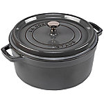 Staub La Cocotte 26cm rund Graphit-grau, Gusseisen von Staub