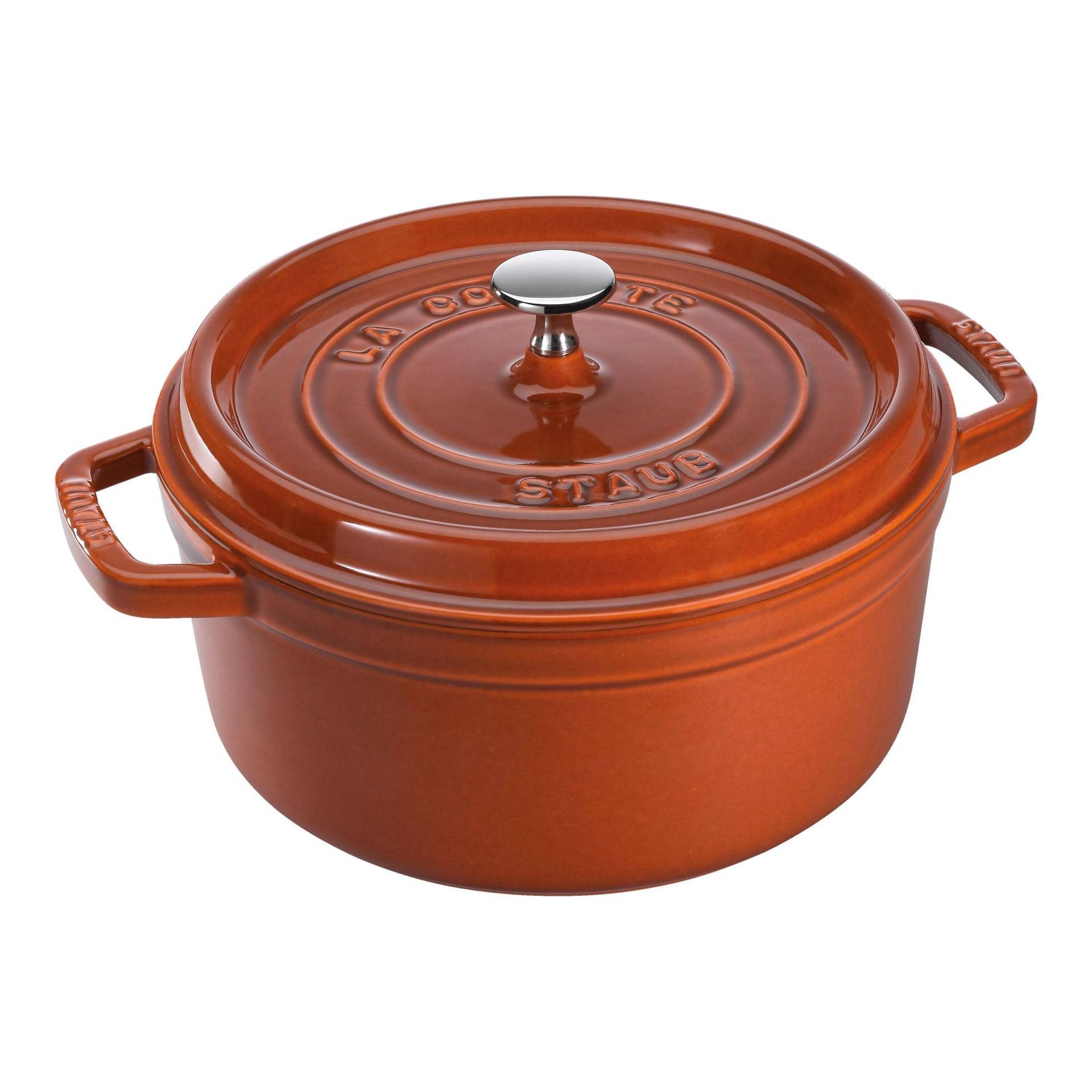 Staub La Cocotte 28 cm, rund, Zimt, Gusseisen von Staub