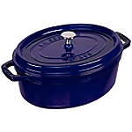 Staub La Cocotte 29cm oval dunkelblau, Gusseisen von Staub