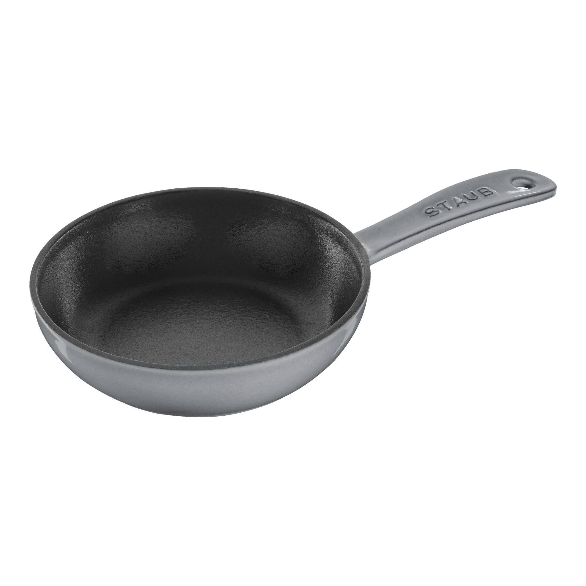 Staub Pans Bratpfanne 16 cm, Gusseisen, Graphit-Grau von Staub