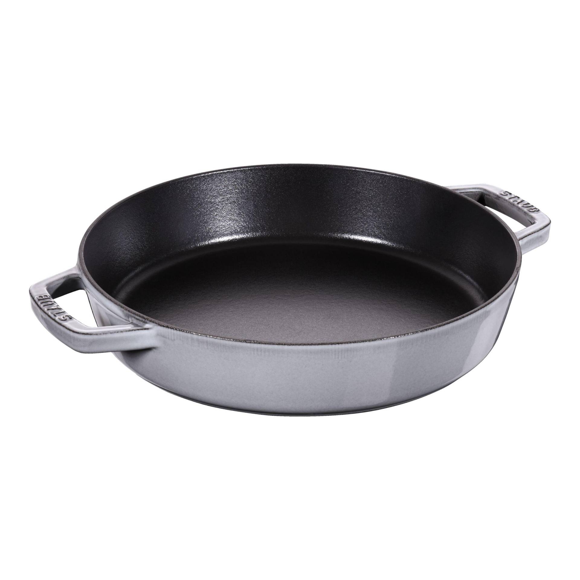 Staub Pans Bratpfanne 26 cm, Gusseisen, Graphit-Grau von Staub