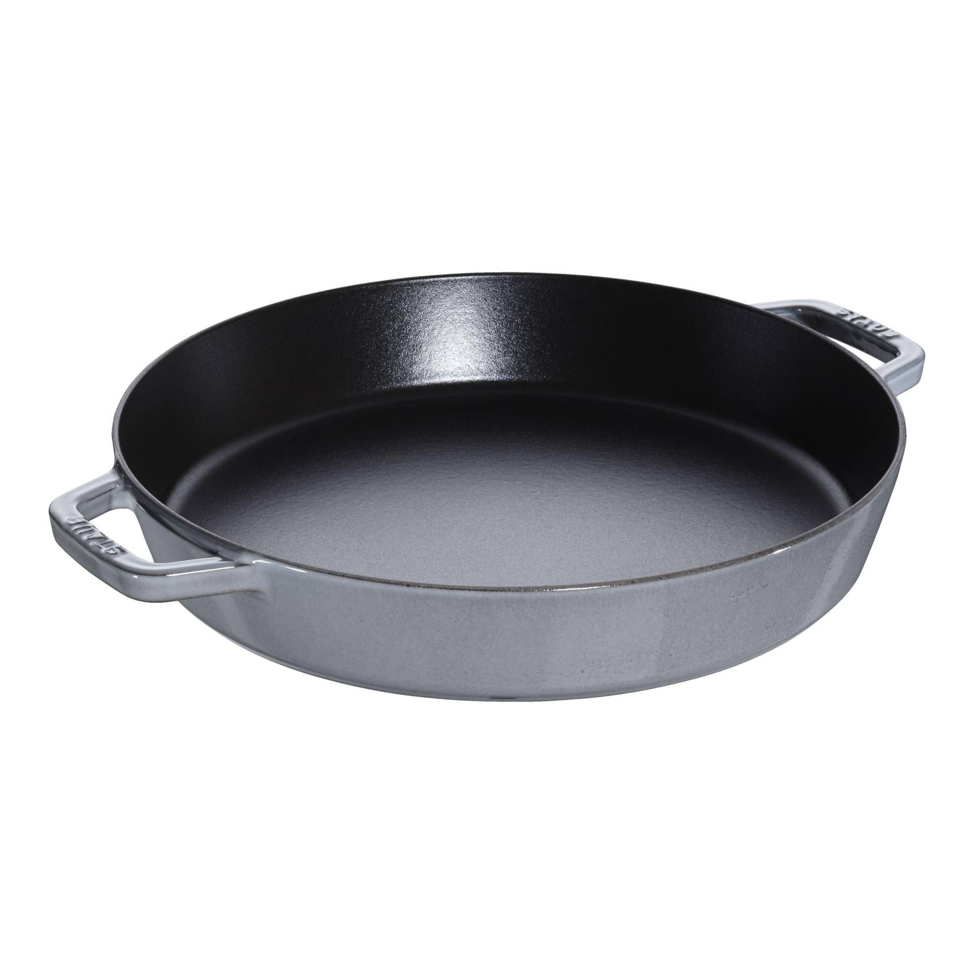 Staub Pans Paella Pfanne 34 cm, Gusseisen, Graphit-Grau von Staub