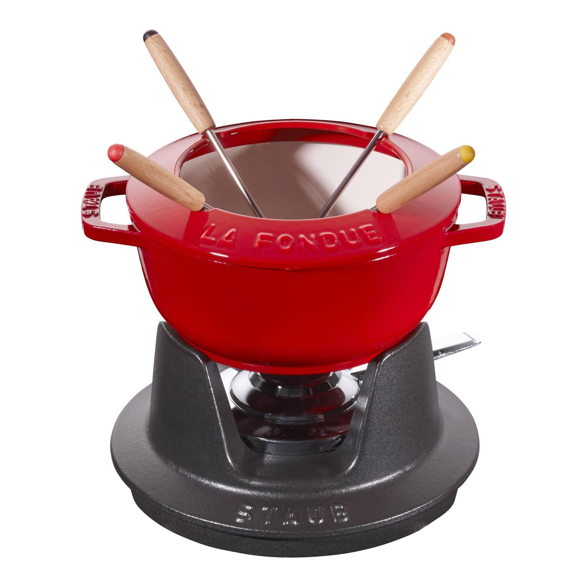 Staub Specialities Fondue Set 16 cm, Kirsch-Rot von Staub