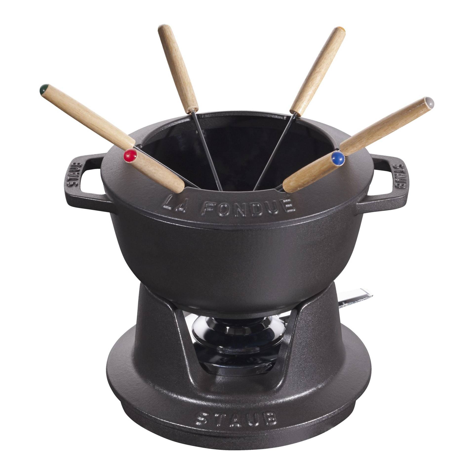 Staub Specialities Fondue Set 18 cm, Schwarz von Staub