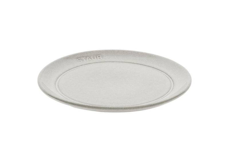 Teller Staub Dining Line Teller flach 26 cm, Keramik, Weisser Trüffel kratzfest, (1 St) von Staub